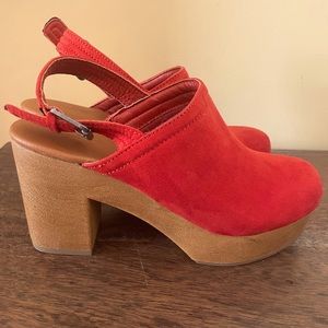 Brand New Clog Platform Wedges - Size 7